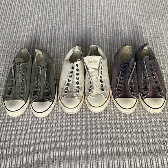 Converse x John Varvatos All Star Low Top Laceless Slip Ons - Mens 9 / Womens 11 - Picture 9 of 9